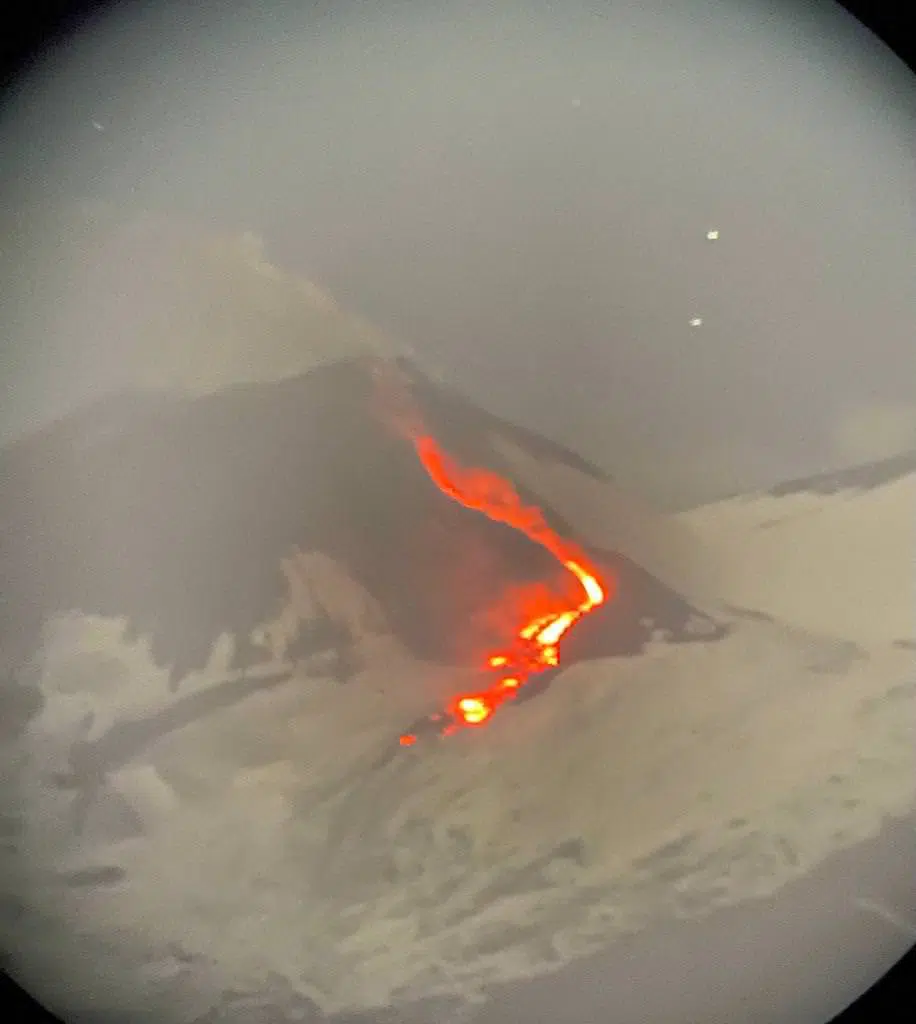 Éruption de l'Etna le 13.5.2022