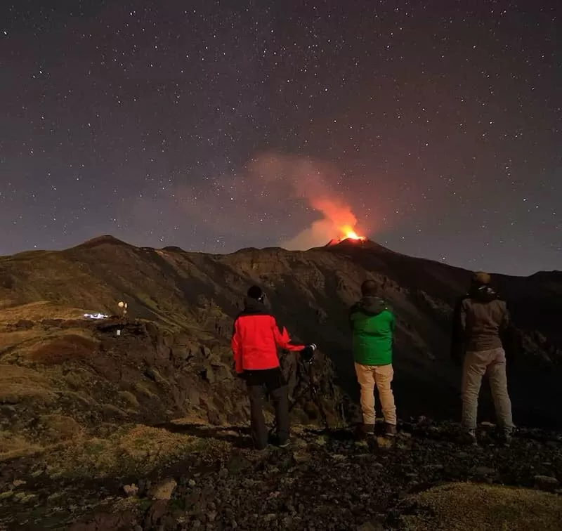 Eruptions de lave de l'Etna